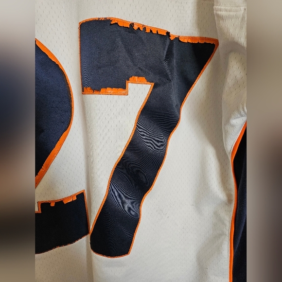 Mitchell & Ness White and Blue Denver Broncod Men's Jersey Size XL Atwater 27 - Picture 11 of 12
